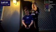 QT shaving Ludwig's head after he reached a subscriber goal during his subathon. (Image via Golden Clips/YouTube)